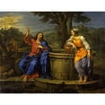 thumbnail image 3 of Mignard, Pierre 14x12 Black Modern Framed Museum Art Print Titled - Christ and the Woman of Samaria, 3 of 5
