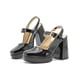 thumbnail image 1 of Zapatilla Para Mujer Elegante Graduación Vestir Charol Negro negro 22, 1 of 7