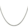thumbnail image 3 of Auriga 925 Sterling Silver 2 mm 8 Sided Diamond-cut Box Chain Necklace for Women 26", 3 of 7
