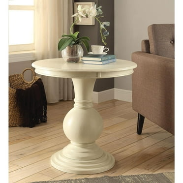 Accent Table Round Pedestal Table, 26 Inch Side Table, Elegant Home Decor Table, Living Room Table
