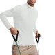 thumbnail image 1 of pstuiky Camisas suaves de manga larga para hombre, Ropa deportiva de manga larga y cuello redondo para hombre, lisa, cálida, de color liso Tops casuales para hombres m, 1 of 4