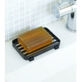 thumbnail image 2 of Yamazaki Home  Slotted Soap Tray, Steel - L 2.95 x W 4.33 x H  0.47 inches Black, 2 of 3
