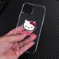 thumbnail image 1 of Funda transparente de Hello Kitty para iphone, carcasa bonita de dibujos animados, Gato rosa, 14, 13, 12, 11 Pro Max, Mini, XS Max, 8, 7 Plus, X, SE, 2020, XR zhangmengya LED, 1 of 2