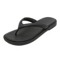 thumbnail image 7 of Flip Flops for Women Dressy Summer Slip on Slides Lightweight Thong Sandals Comfortable Memory Foam Slippers Black Size 6.5, 7 of 7