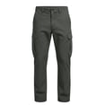 thumbnail image 5 of Lmueinov Multi Pocket Cargo Pants for Men Plus Size Button Elastic Waist Straight Leg Trousers Hiking Casual Work Outdoor Outfits S-3XL, 5 of 6