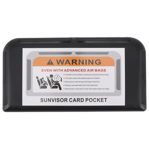 Toyvian Car Sun Visor Organizer Black Compact Multifunctional Storage Box