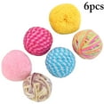 thumbnail image 2 of 6PCS Cat Bell Balls Set Interactive Soft Cat Ball Toy Cat Plush Ball Cat Toy, 2 of 10