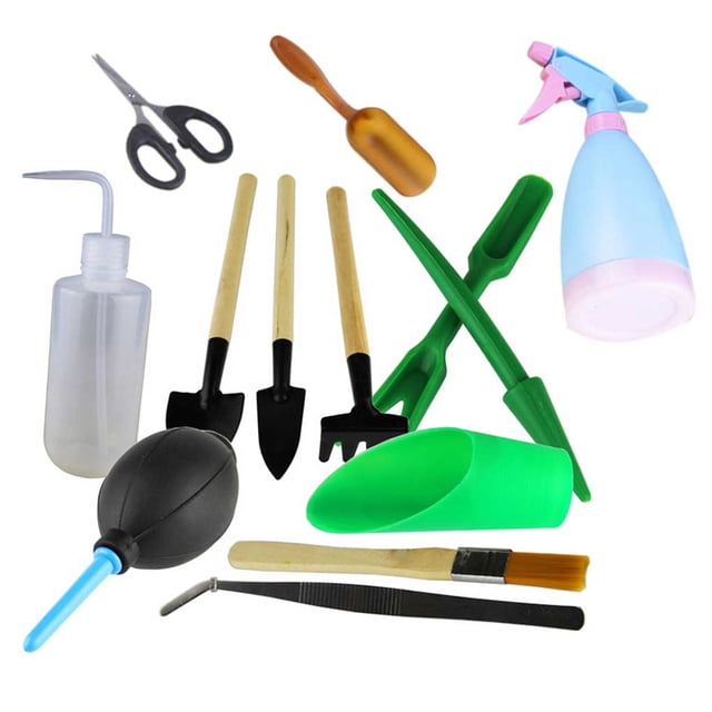 ziyahi 6Pcs/10Pcs/13Pcs Mini Garden Hand Tools Transplanting Succulent Planting Gardening Tools Set