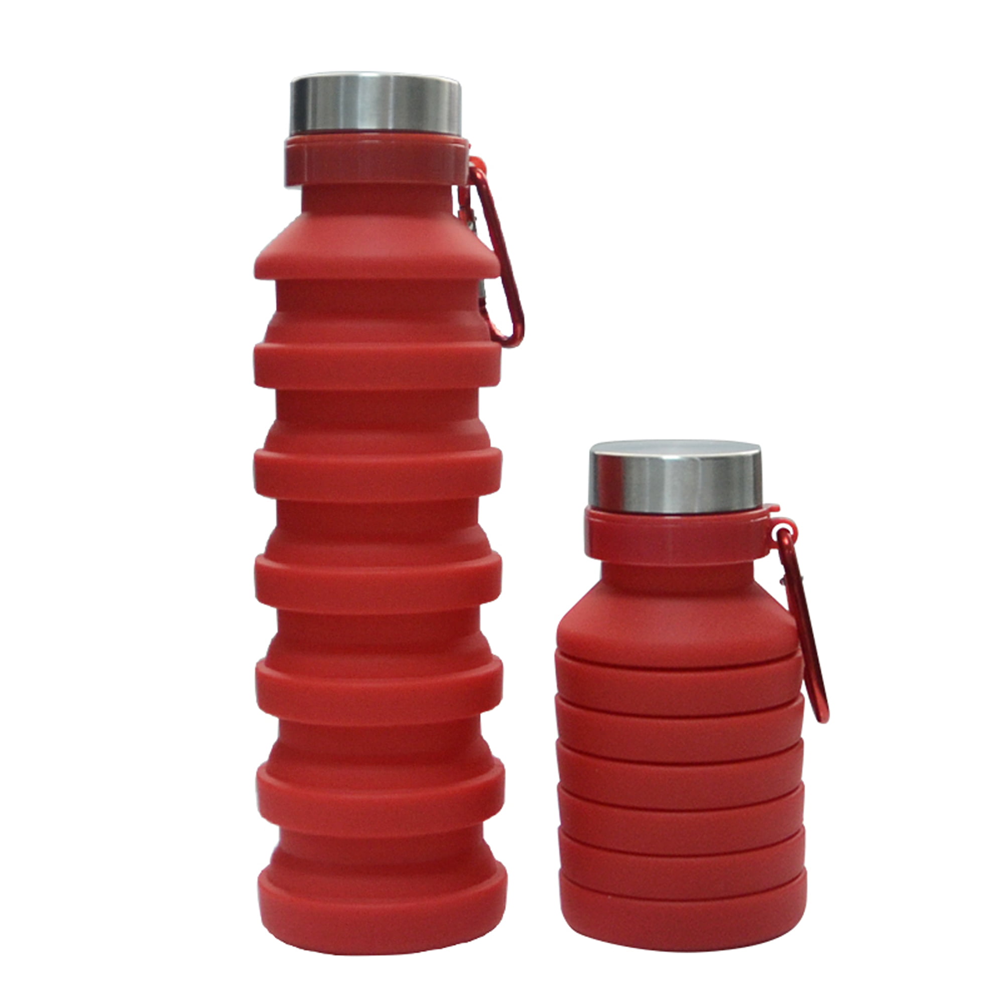 4X Portable Foldable Collapsible Water Bottle For Outdoor Travel Camping Hiking