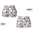 thumbnail image 5 of Lsque Bird Pattern High Waisted Biker Shorts for Women-Tummy Control Fitness Athletic Workout Running Yoga Gym Shorts,Moisture-Wicking-X-Large, 5 of 9