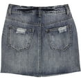 thumbnail image 2 of Vanilla Star Womens Vintage Mini Denim Skirt, Blue, Juniors, 0, 2 of 2