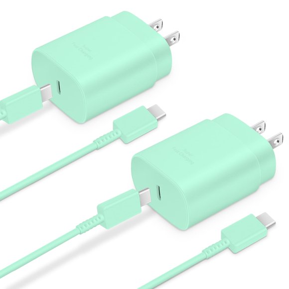 Cargador GUUSMART de carga rápida Type C de 25 W, paquete de 2 con cable de 1,8 m