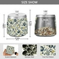 thumbnail image 2 of Yayeee Ashtray with Lid for Cigarette Smokeless Stainless Steel Home Ash Holder, Light Floral, 2 of 7