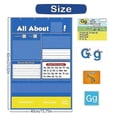 thumbnail image 3 of Alphabet Learning Pocket Chart, Alphabet Wall Chart for Toddlers 1-3, Handwriting Practice Letter Tracing Circle Time Learning Center, 3 of 5