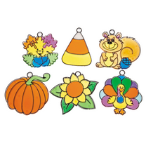 Fall Suncatchers, Craft Supplies, Fall, 24 Pieces