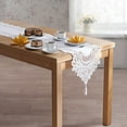 thumbnail image 1 of Decorative Table Banner for Home - Elegant Lace Table Flag with Classic White and Red Trim for Tea Table and Home Décor, 1 of 5