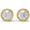 thumbnail image 3 of Mooneye 1.5 Ctw Round Shape Moissanite 925 Sterling Silver Gold Vermeil Women Gifts Stud Earrings, 3 of 4