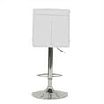 thumbnail image 6 of Poundex Adjustable Height and Swivel Bar Stools  Set of 2, White, 6 of 8