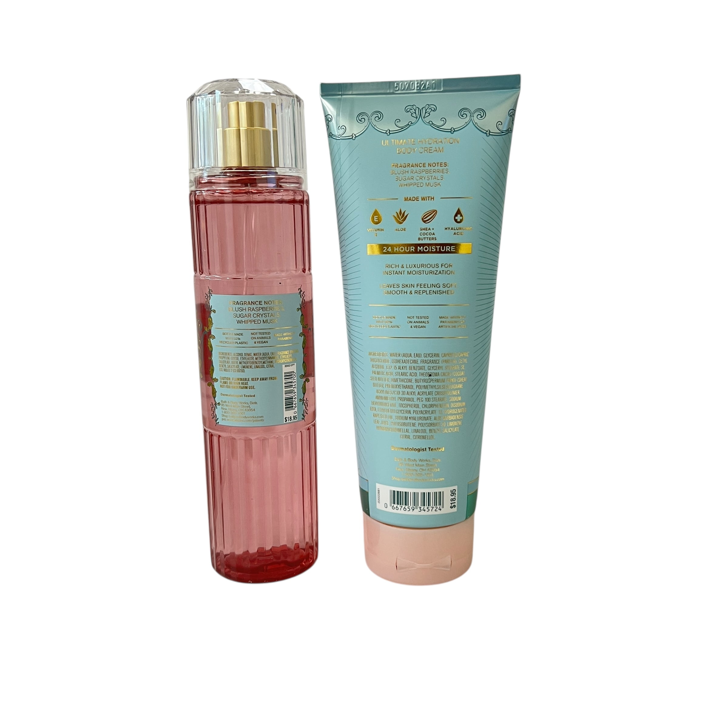 Bath & Body Works Sweetest Song Mist & Body Cream Set - Walmart.com