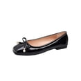 thumbnail image 2 of Womens Dress Shoes Womens Flats Everyday Shoes for Women Womens Casual Shoes Womens Trendy Shoes Women's Round Toe Ballet Flats Comfortable Bow Dressy Flats Shoes for Women Black 5, 2 of 8