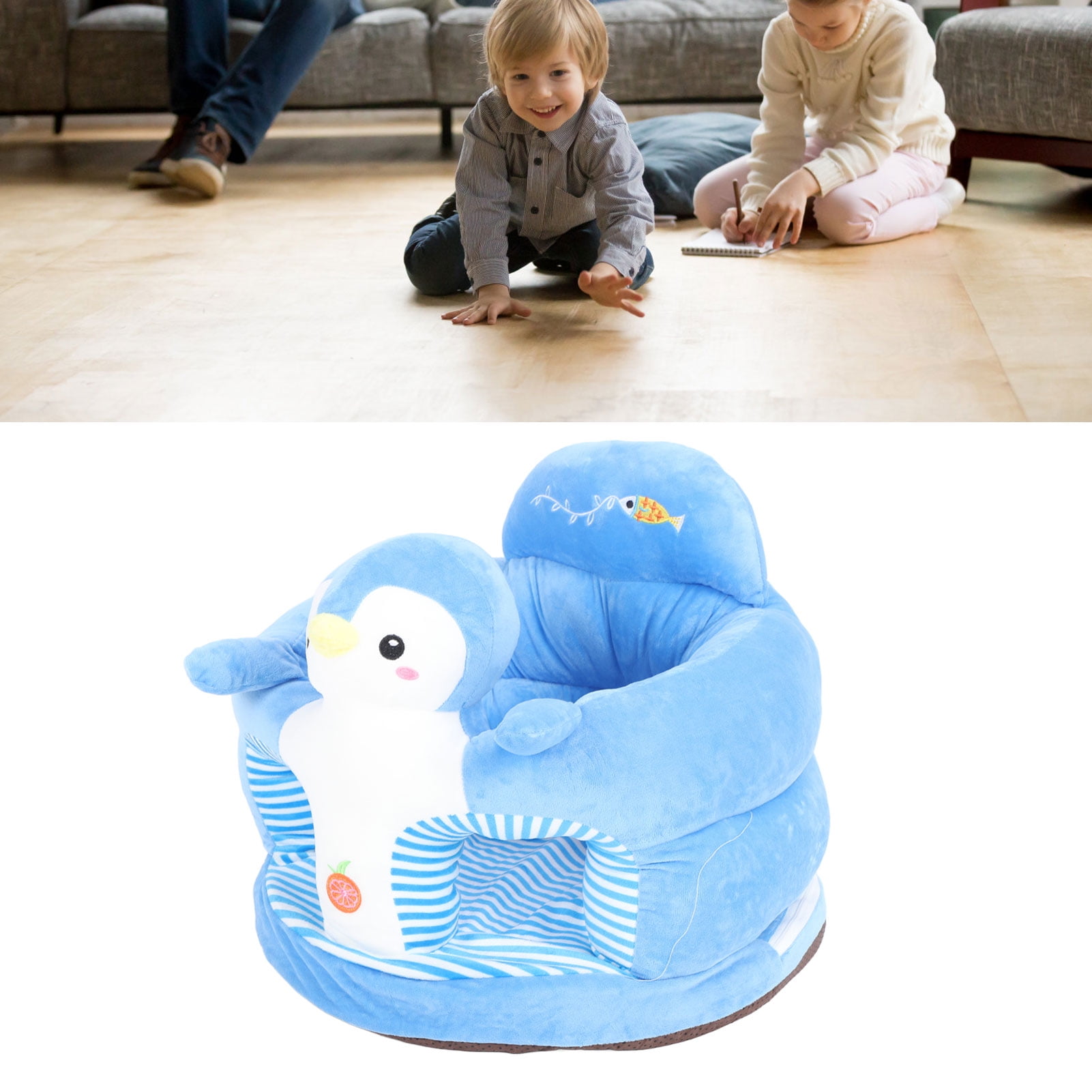 Youthink Baby Support Sofa Chair Soft Plush Animal Shaped Learning To Sit Chair Keep Sitting Posture Comfortable Infant Floor Animal Shaped Baby S