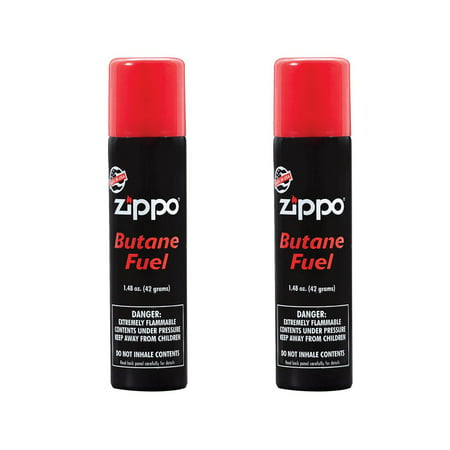 Zippo Butane Fuel, 42 gram Pack of 2