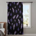 thumbnail image 4 of Purple Olive Fruits Sheer Curtains 54 Inches Long, Spring Farm Branches Leaves Plants Black Light Filering Curtains, Breathable Simi Curtain Privacy Drapes for Kitchen Bathroom Small Window Treatment, 4 of 9