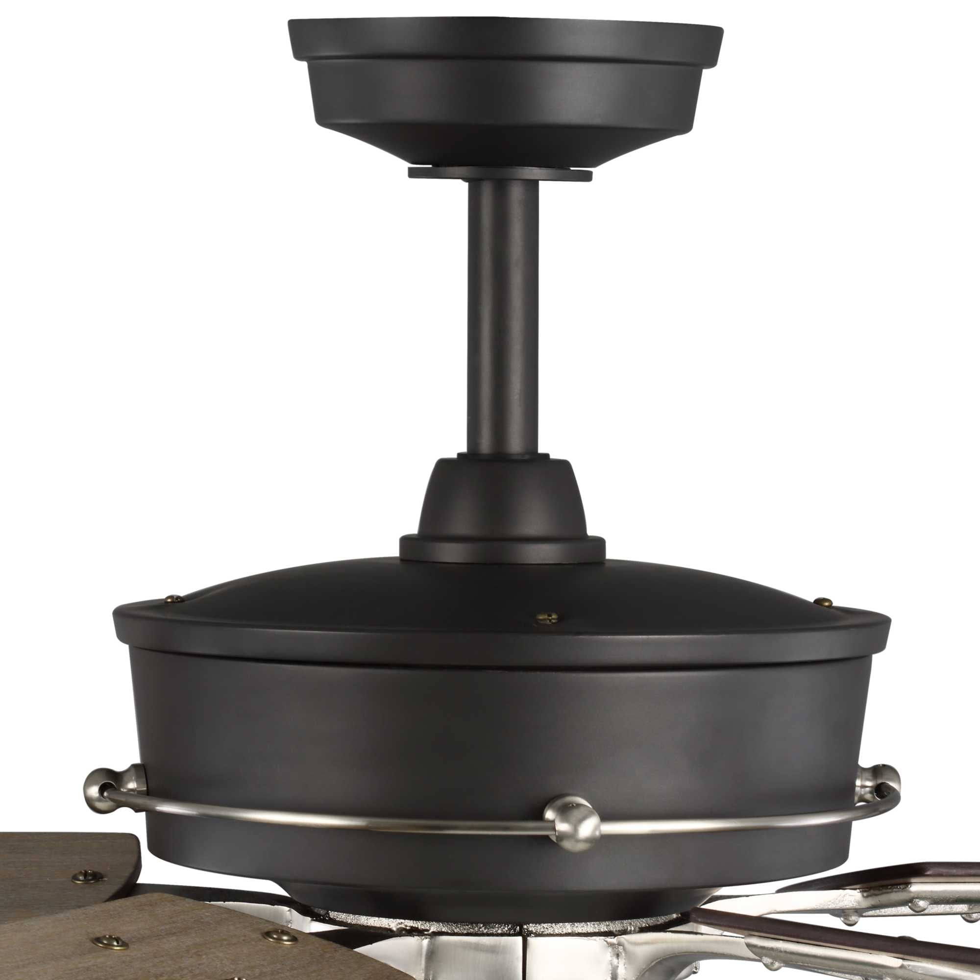 Teasley Collection 56" Five-Blade Ceiling Fan With Glass Shades