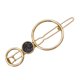 thumbnail image 5 of Pinza de pelo geométrica Baoblaze de metal tono dorado negro, 5 of 8