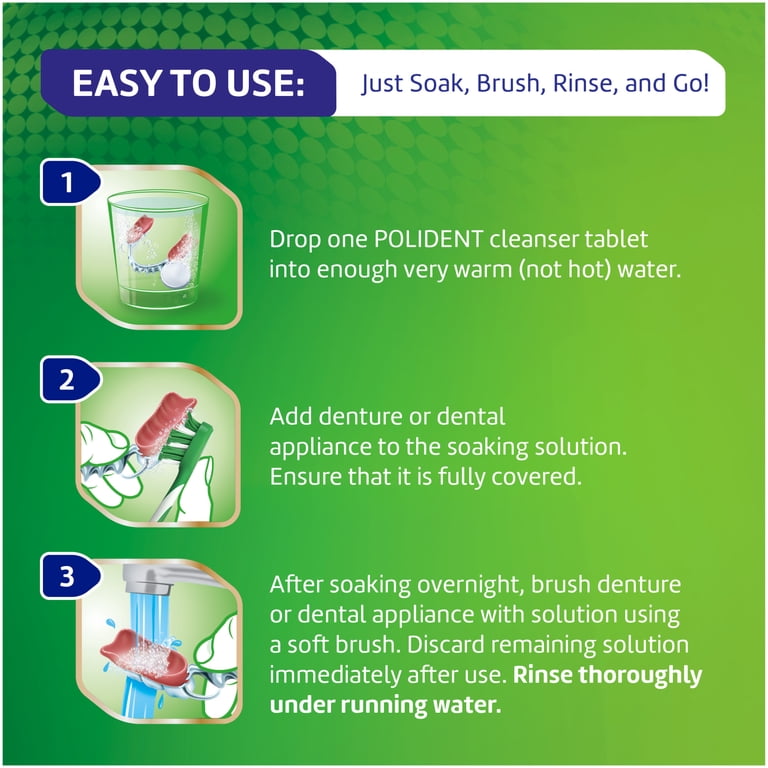 Polident Overnight Whitening Antibacterial Dental Appliance Tablets, 540 Count photo 8