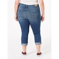 thumbnail image 3 of Levi Strauss Signature Women's and Women's Plus Mid Rise Capri Jeans, Sizes 2-28, 3 of 4
