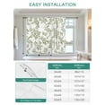 thumbnail image 6 of Sage Green Flower Tie Up Curtains for Windows 45 Inch Length Balloon Curtains Kitchen Adjustable Balloon Window Shade Vintage Country Rose Leaf Floral Tie Up Valance Bathroom Curtain Window 42"x45", 6 of 6