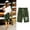 07 Army Green, variant on Weiqiqre Shorts for Women Knee-Length Bermuda Casual Shorts with Elastic Waist Drawstring