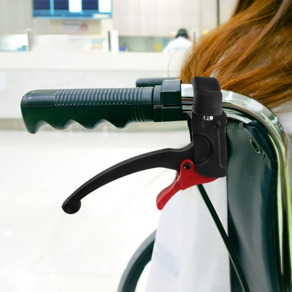 WRITWAA Black Plastic Wheelchair Hand Brake Pair, Universal Fit, Enhanced Control for Wheelchair Safety and Comfort