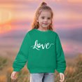 thumbnail image 2 of QIPOPIQ Chandails en Molleton Filles Manches Longues Chandail Col Rond Hauts Chemises Taille 3-14 Ans Vêtements Enfants Liquidation, 2 of 5