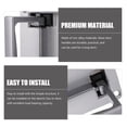 thumbnail image 3 of ELAYARD Wear-resistant Kitchen Door Handles Recessed Pull Handle Zinc Alloy Silver 1Set, 3 of 5