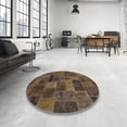 thumbnail image 3 of Ahgly Company Indoor Rectangle Abstract Bakers Brown Abstract Area Rugs, 7' x 10', 3 of 6