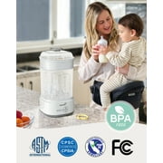 Grownsy Bottle Sterilizer and Dryer for Baby Bottles, Electric Steam Sterilization Machine,Pacifiers, Pump Parts,Toys White