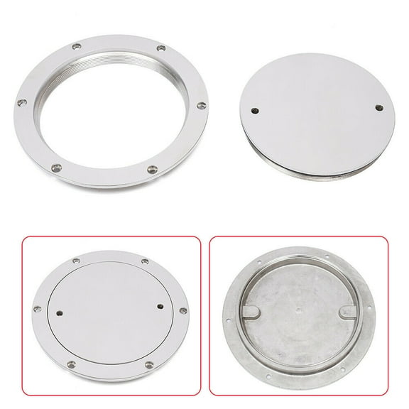 6” Marine 316 Stainless Steel Deck Plate Round Inspection Hatch Access Boat