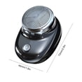 thumbnail image 2 of Afeitadora de bolsillo portátil, afeitadora impermeable recargable por USB para el hogar/coche/viajes, 2 of 7