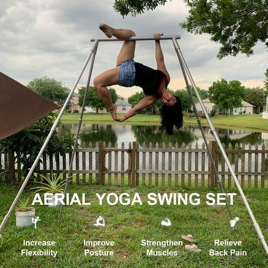 HECASA Portable Aerial Yoga Frame, 97in, 551lbs/250kg, Indoor 
