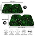 thumbnail image 7 of Lsque Green Bright Web with Spiders Car Windshield Sun Shade | Accordion Folding Style Auto Shade for Car Truck SUV Van | Blocks UV Rays Sun Visor Protector | Small, 7 of 7
