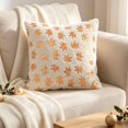 thumbnail image 5 of Fievgin Maple Leaf Fall Pillow Covers 18x18, Soft Beige Thanksgiving Throw Pillow Cases for Farmhouse Sofa Bed Home Decor, 5 of 6