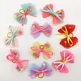 thumbnail image 6 of leaveforme 10Pcs Pet Hair Band Adorable Pet Grooming Elastic Pet Dogs Hair Bow Tie for Festival, 6 of 8