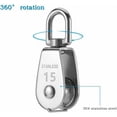 thumbnail image 3 of Maximum Loading Capacity Stainless Steel 304 Pulley Block, Ergonomic Design Ensures Effortless Handling, Flexible Sliding Pulley For Indoor And Outdoor Use, 360 Degrees Rotation Avoids Rope Knotting, 3 of 5