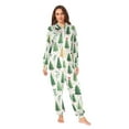 thumbnail image 4 of Adult Christmas Onesie Christmas Tree Ideas Zipper One-Piece Pajamas Unisex with Pockets, 4 of 6