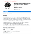 thumbnail image 2 of Windshield Washer Fluid Reservoir Cap - Compatible with 2016 - 2019 Buick Cascada 2017 2018, 2 of 2