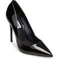 thumbnail image 2 of Steve Madden Daisie Black Patent Pointed Toe Stiletto Heel Slip On Fashion Pumps (Black Patent, 5.5), 2 of 5