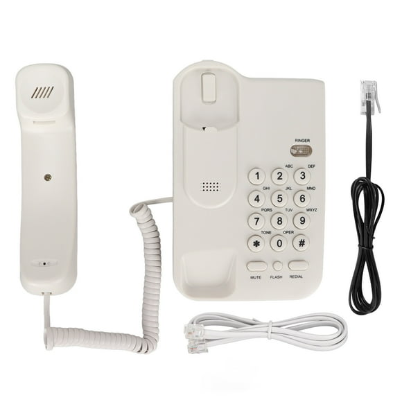 Landline Telephone, Rebroadcast Wall Mounted Wired Telephone Wall Mounted For Office