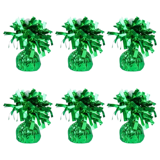 CSChome Balloon Blocks 6Pcs Balloon Weights Foil-Wrapped Long-lasting Reusable Wedding Party Prom Balloon Blocks